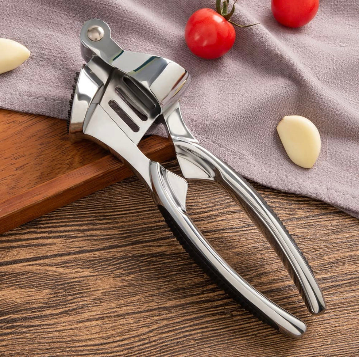 Stainless Steel Garlic Press