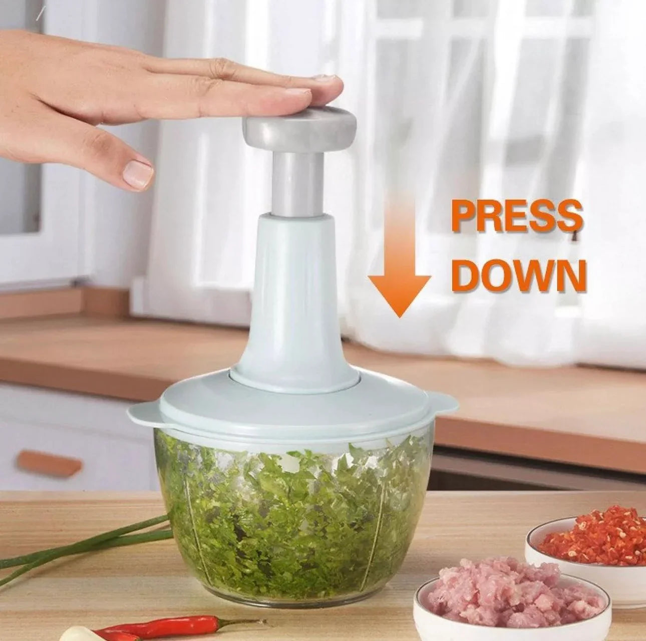 Push Down Vegetable Processor