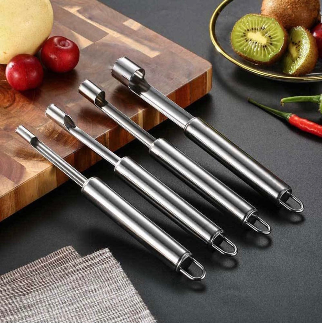 Stainless Steel Vegetable & Fruit Corer Set