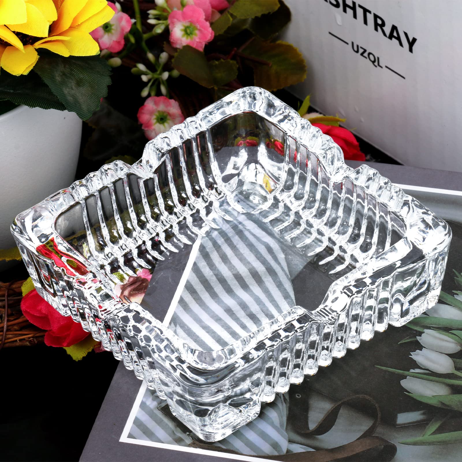Glass Square Ashtray