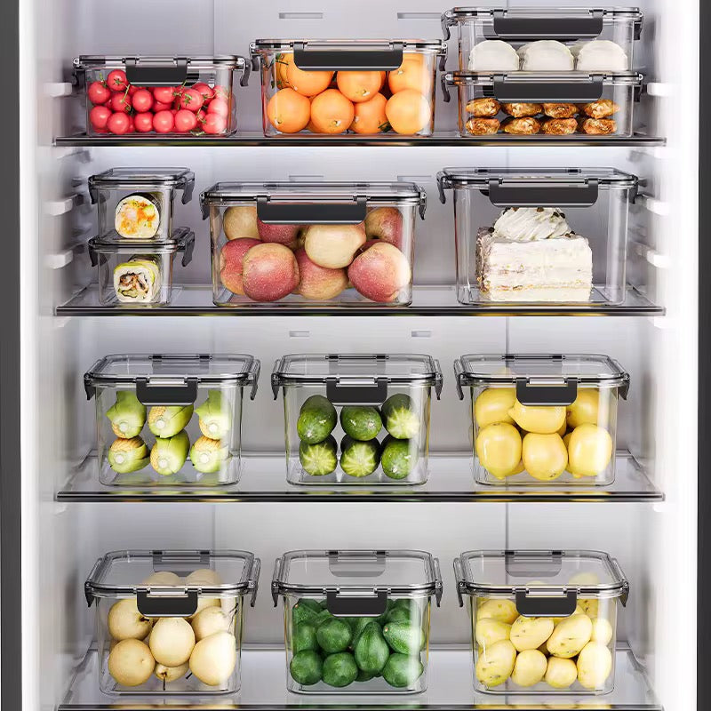 Acrylic 3 Piece Square Food Container Set