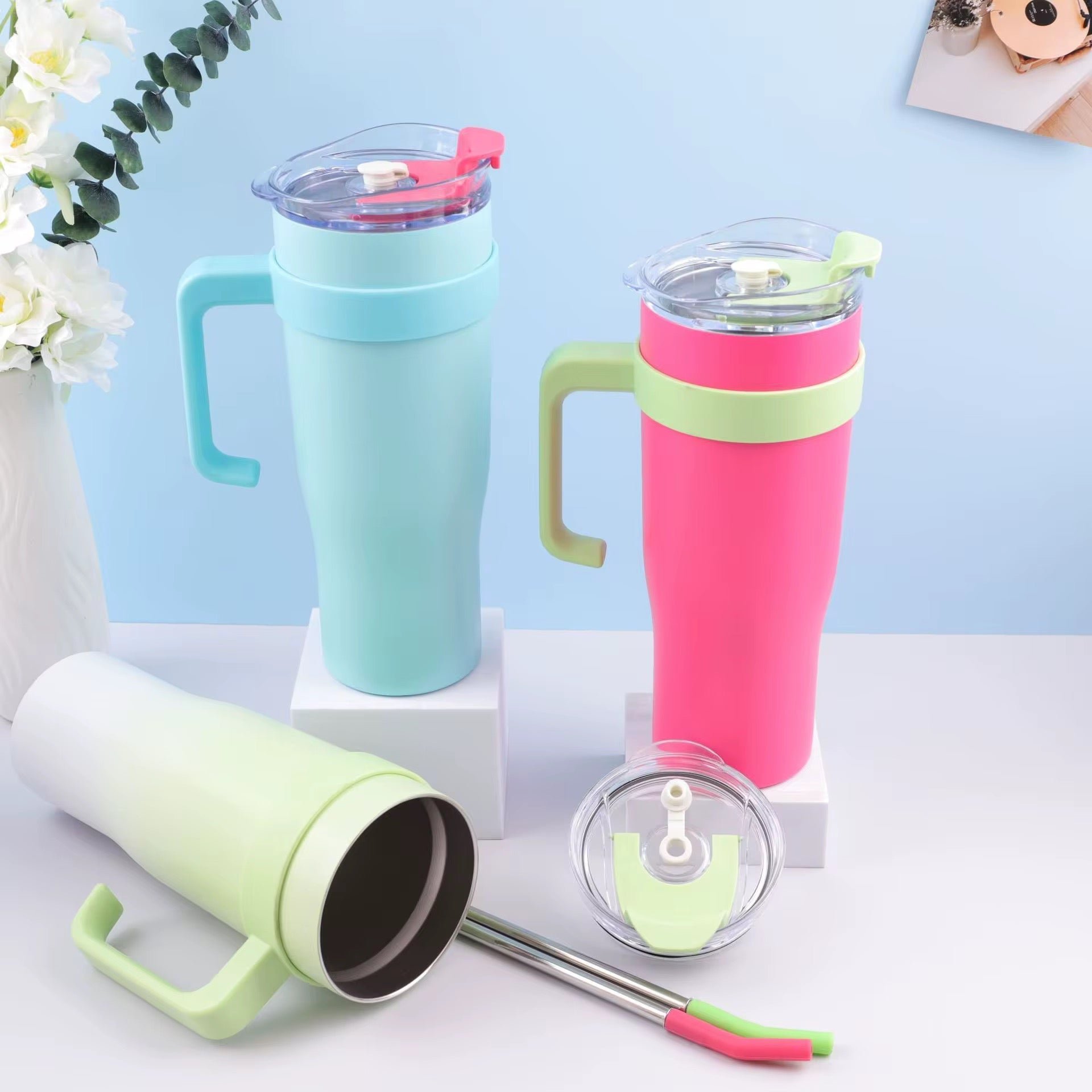 Long Stainless Steel Insulated Tumblr