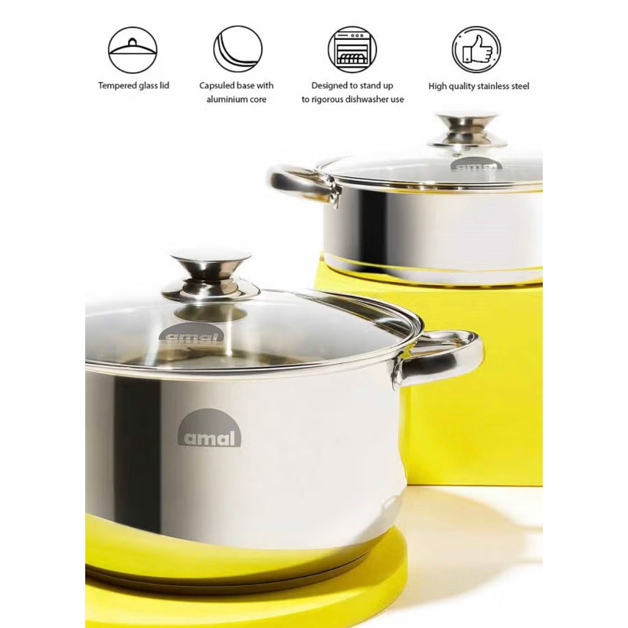 Stainless Steel 18 Piece Cookware Set