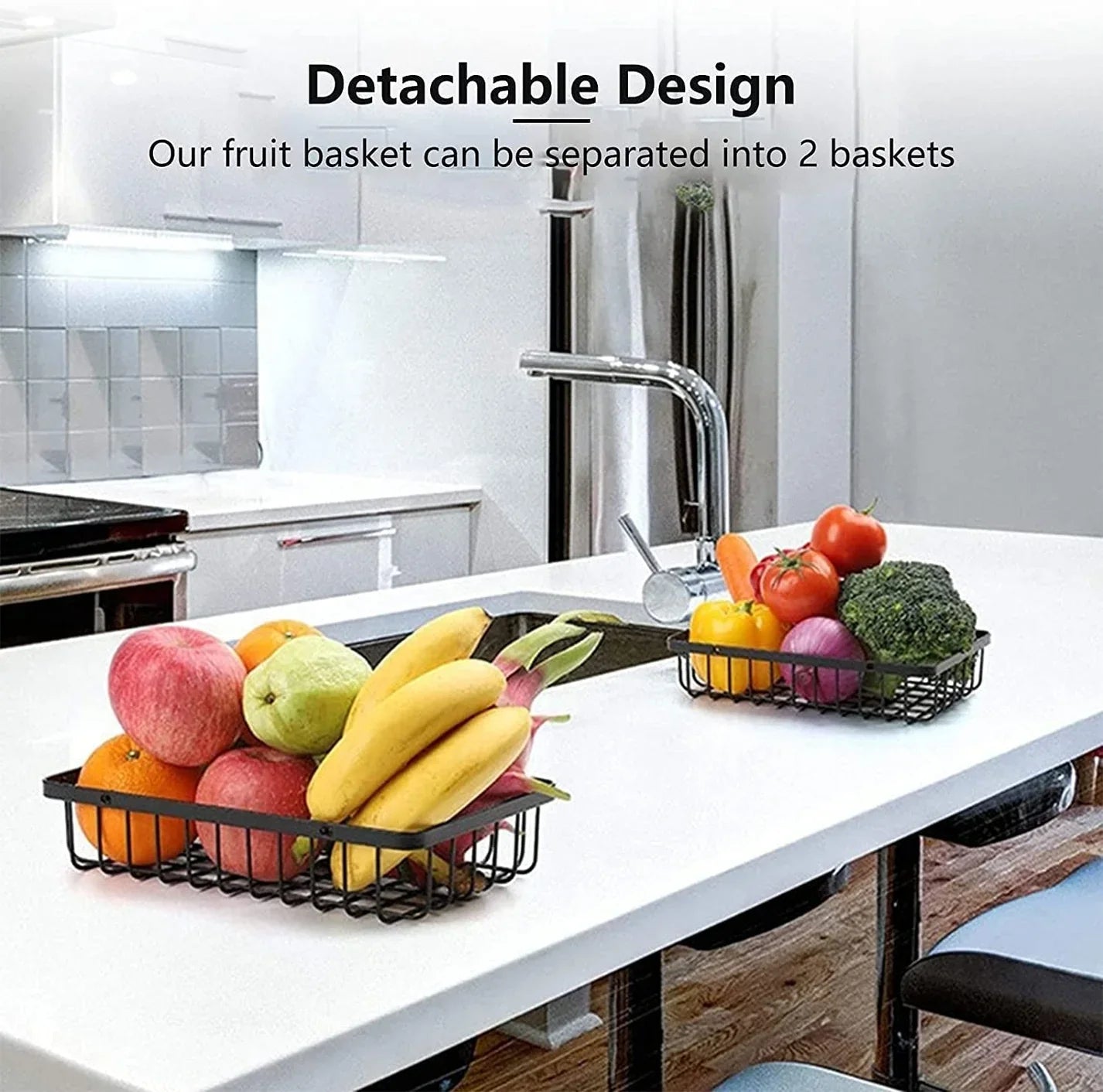 Two Tier Fruit Basket Organizer