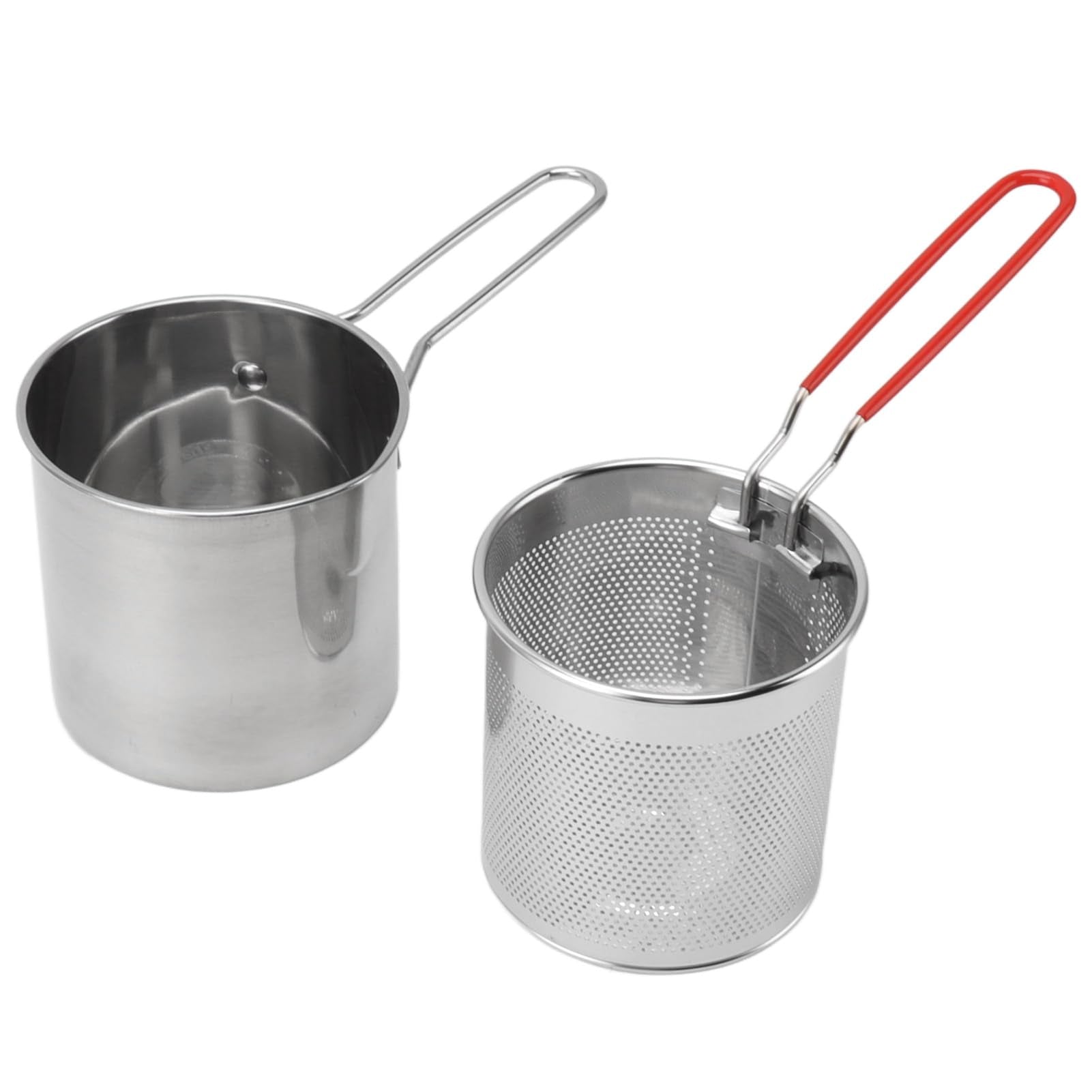 Stainless Steel Frying Basket & Pot