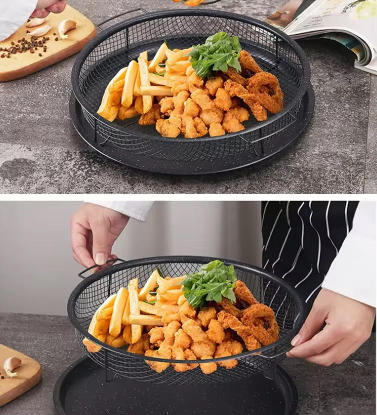 Round Open Airfryer Tray