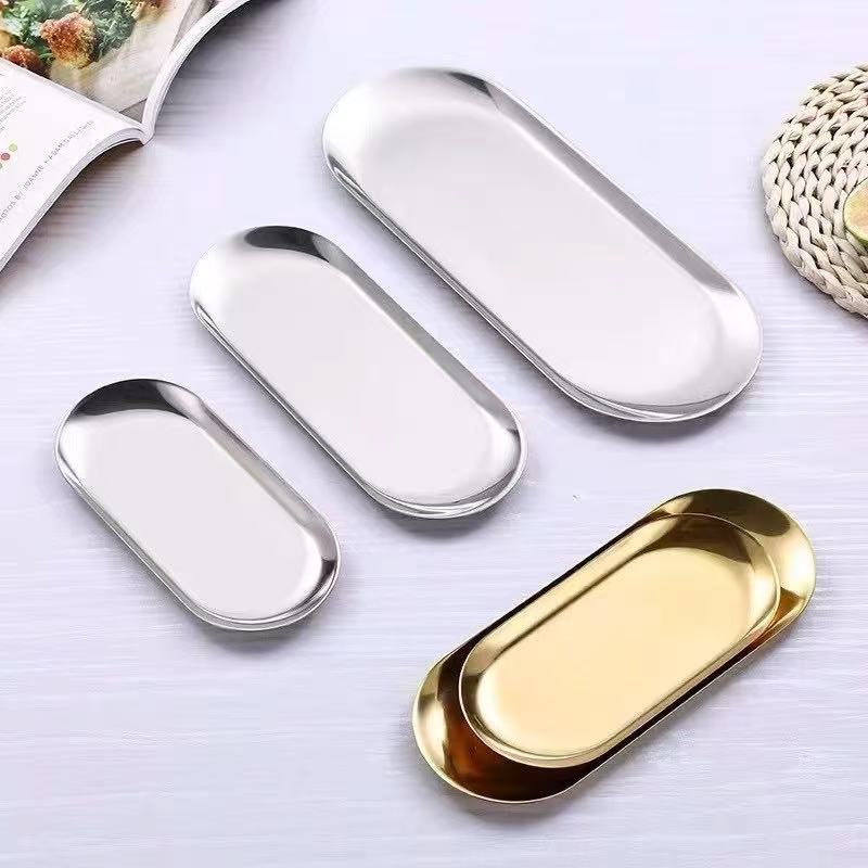 Stainless Steel Oval Serving Plate
