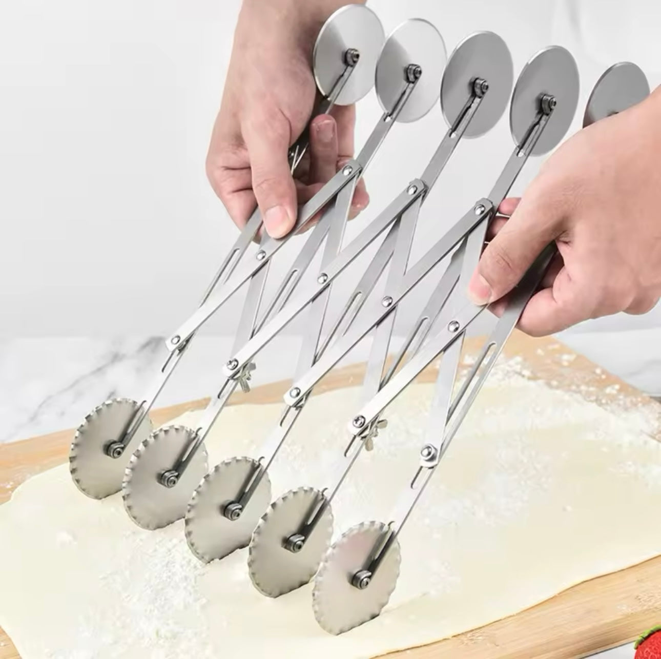 Stainless Steel Double Sided Dough Cutter