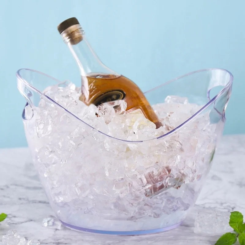 Flexible Plastic Oval Ice Bucket