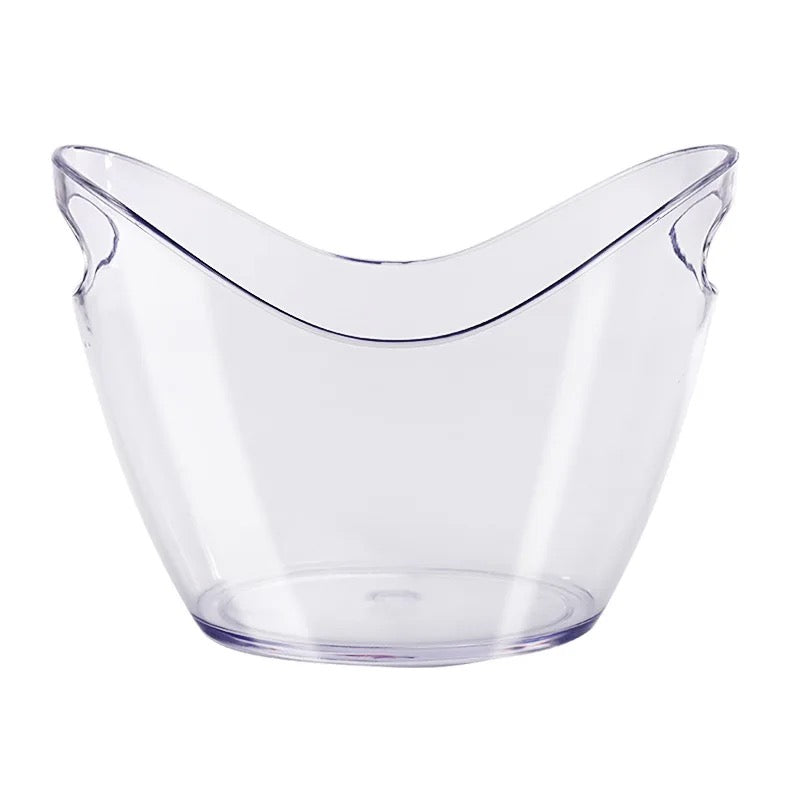 Flexible Plastic Oval Ice Bucket