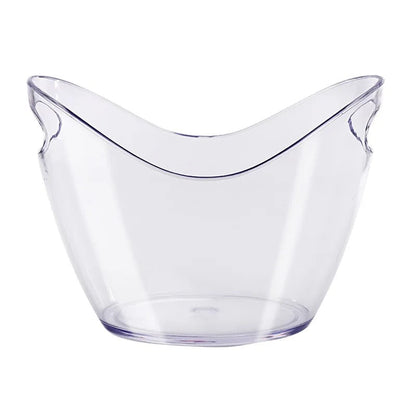 Flexible Plastic Oval Ice Bucket