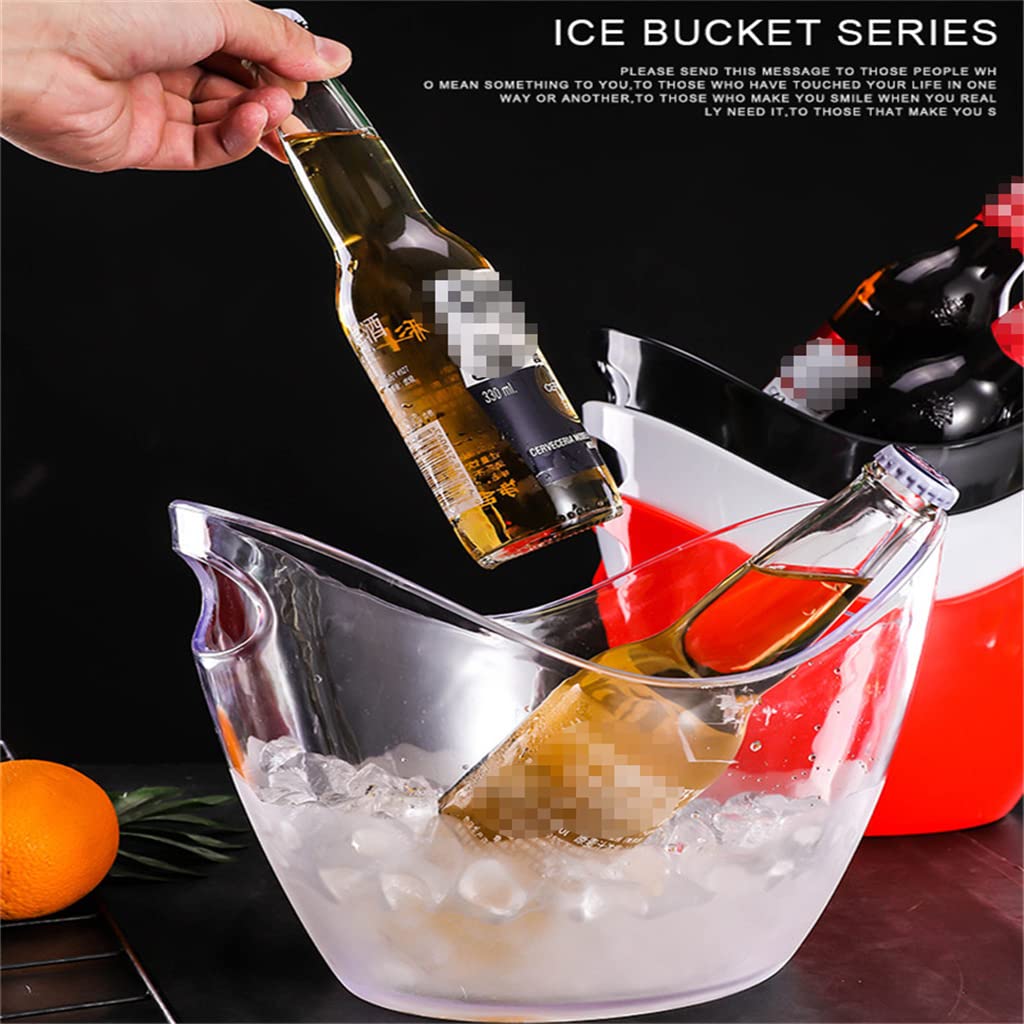 Flexible Plastic Oval Ice Bucket