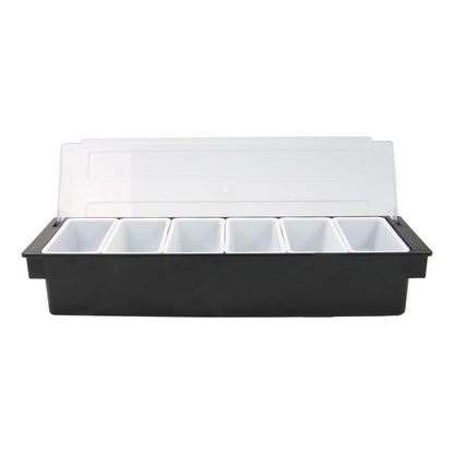 Plastic 6 Slot Condiment Box