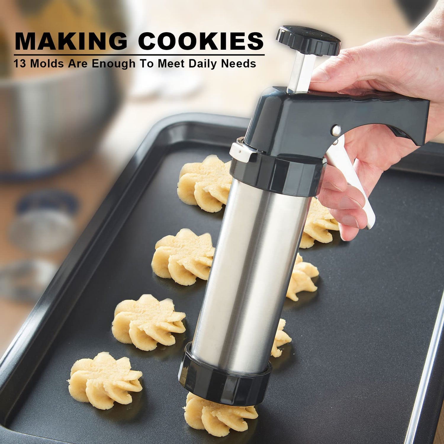 Stainless Steel Cookie Press Set