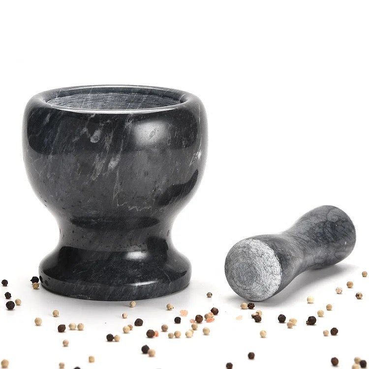 Marble Stone Garlic Mortar &amp; Pestle