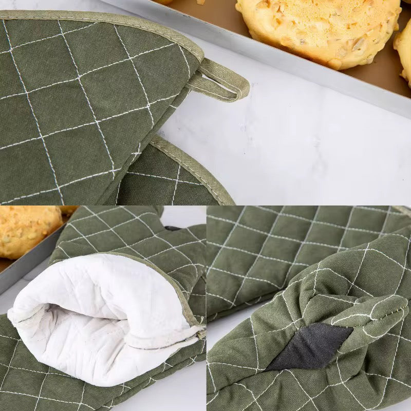 Cotton Oven Mitt Set