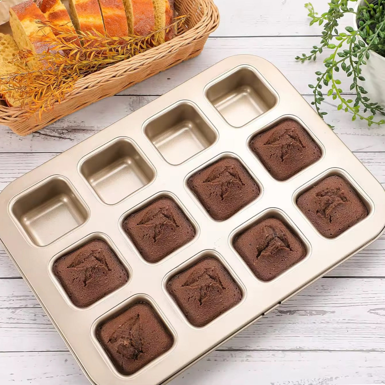 Square Cupcake 12 Slot Tray