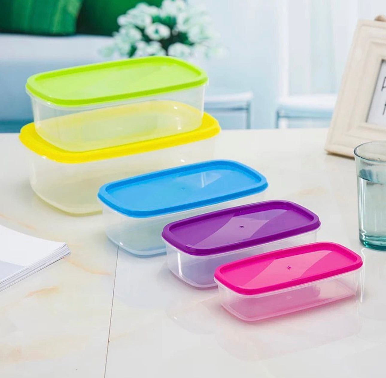 Rectangular Food Container 7Pc Set