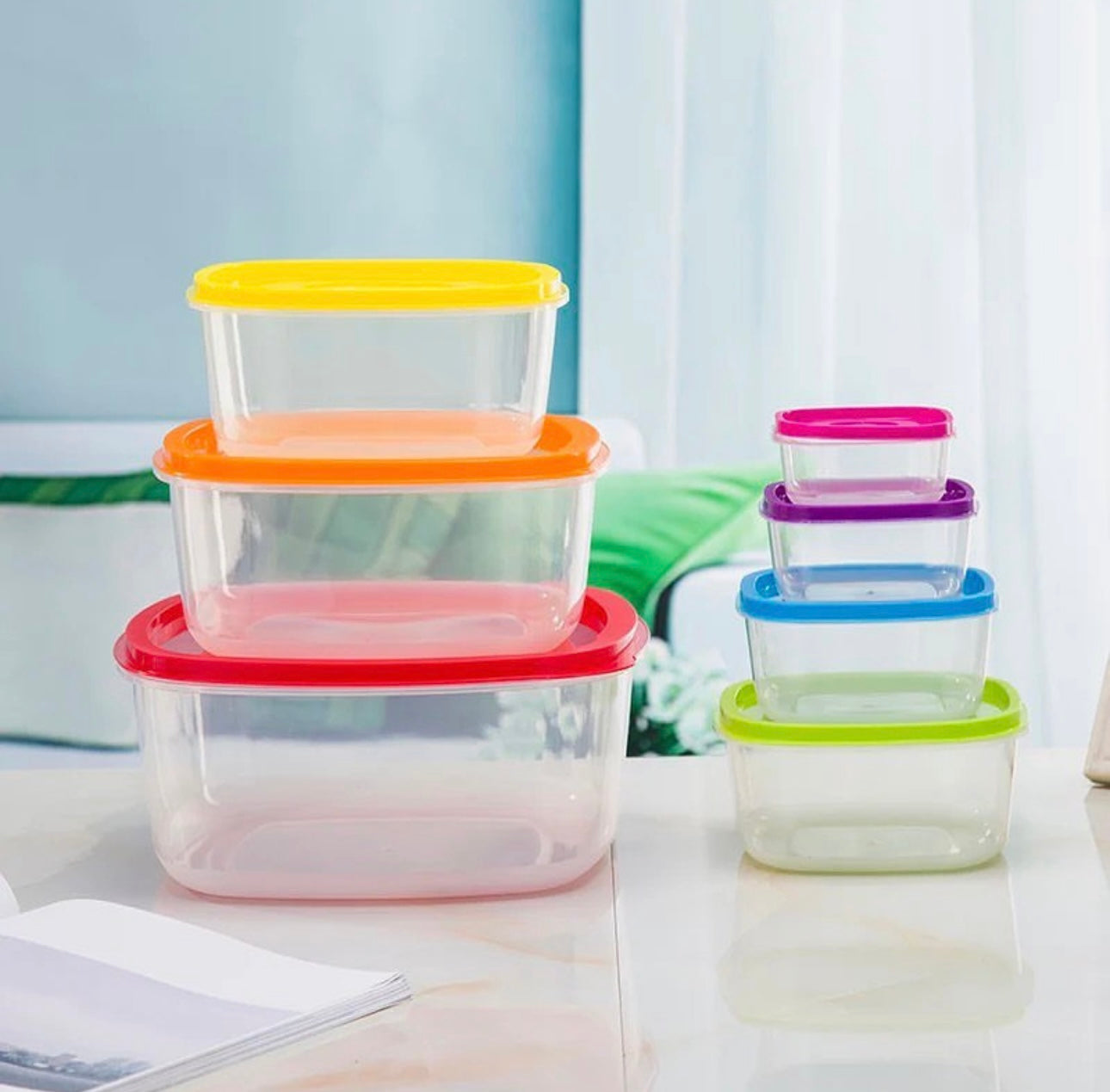 Square Food Container 7Pc Set