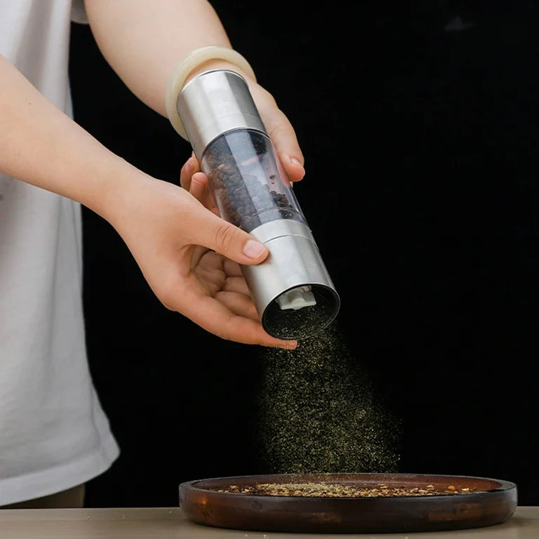 Stainless Steel Double Pepper Grinder
