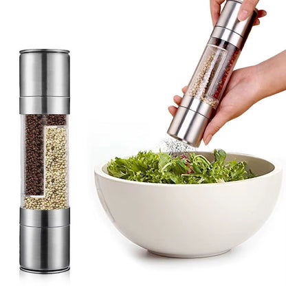 Stainless Steel Double Pepper Grinder