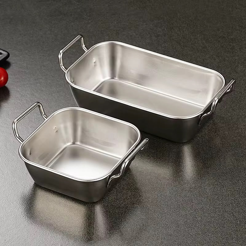 Stainless Steel Snack Serving Plate