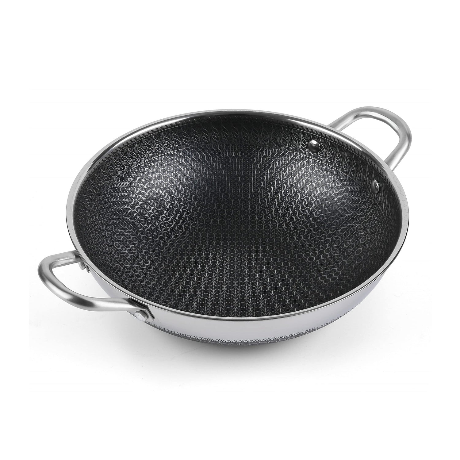 Stainless Steel Honeycomb Wok