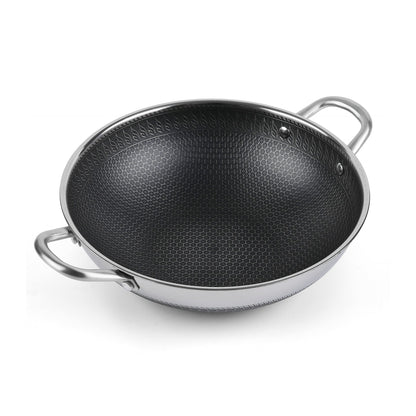 Stainless Steel Honeycomb Wok
