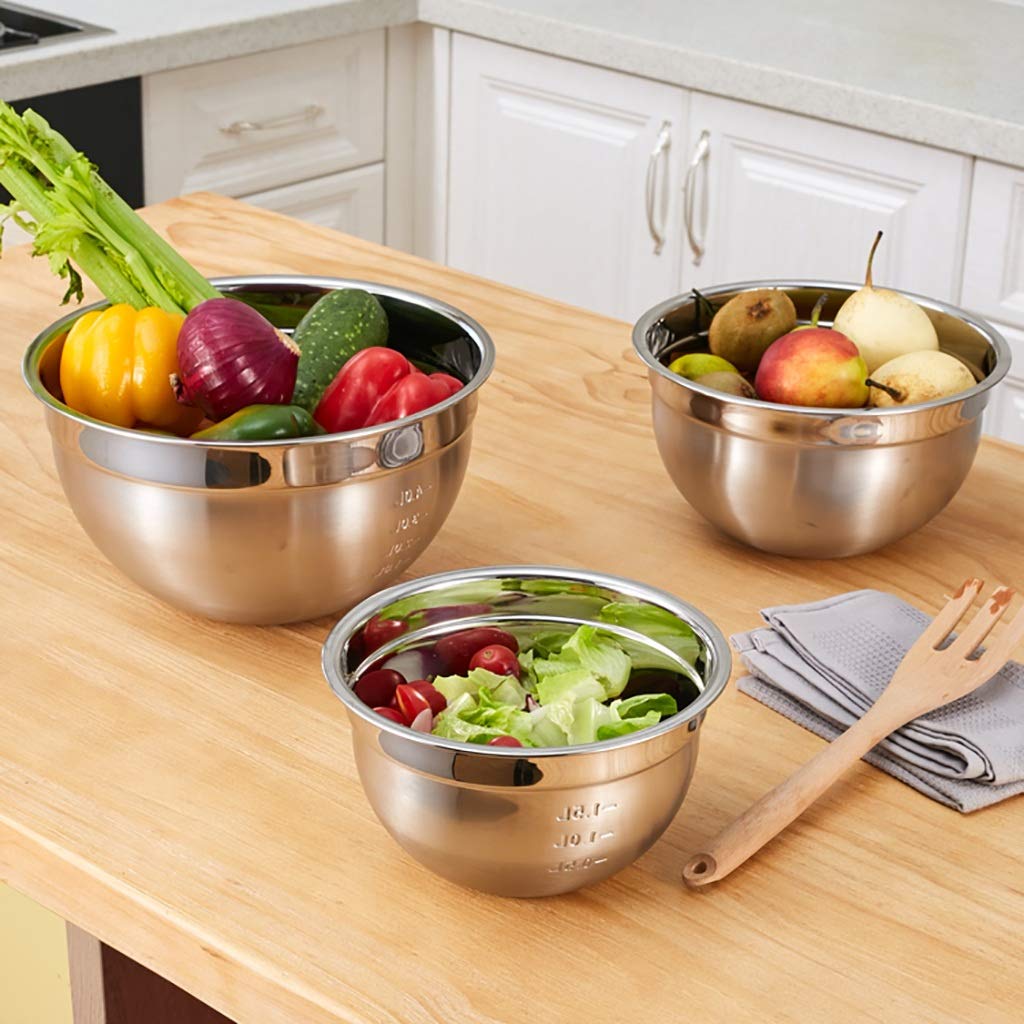 Stainless Steel Graduated Mixing Bowl