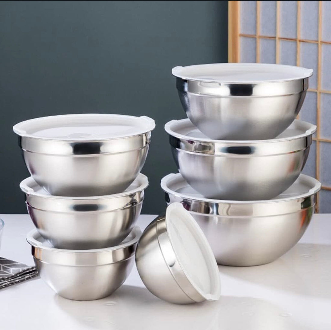 Stainless Steel Bowl Set 7pc Set