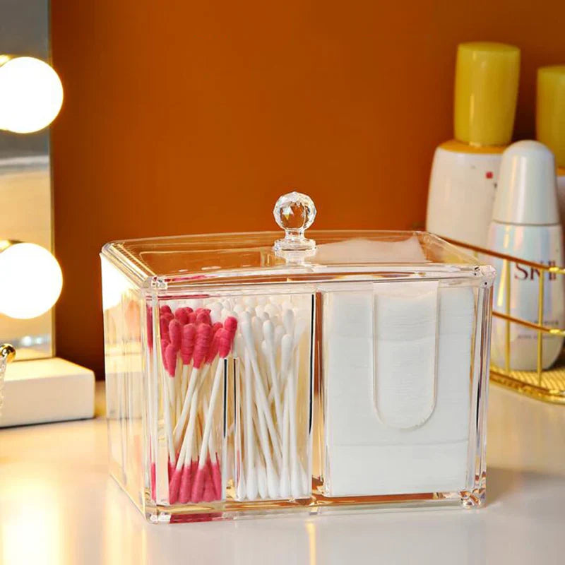 Acrylic Cotton Pad &amp; Bud Organizer