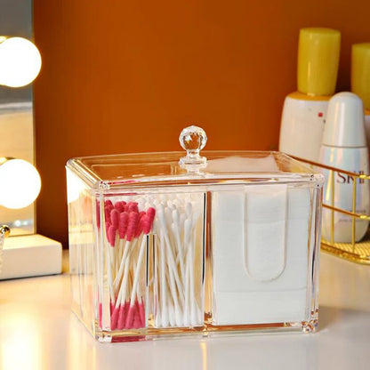 Acrylic Cotton Pad &amp; Bud Organizer