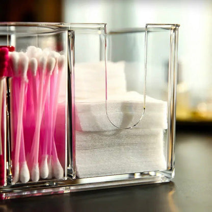 Acrylic Cotton Pad &amp; Bud Organizer