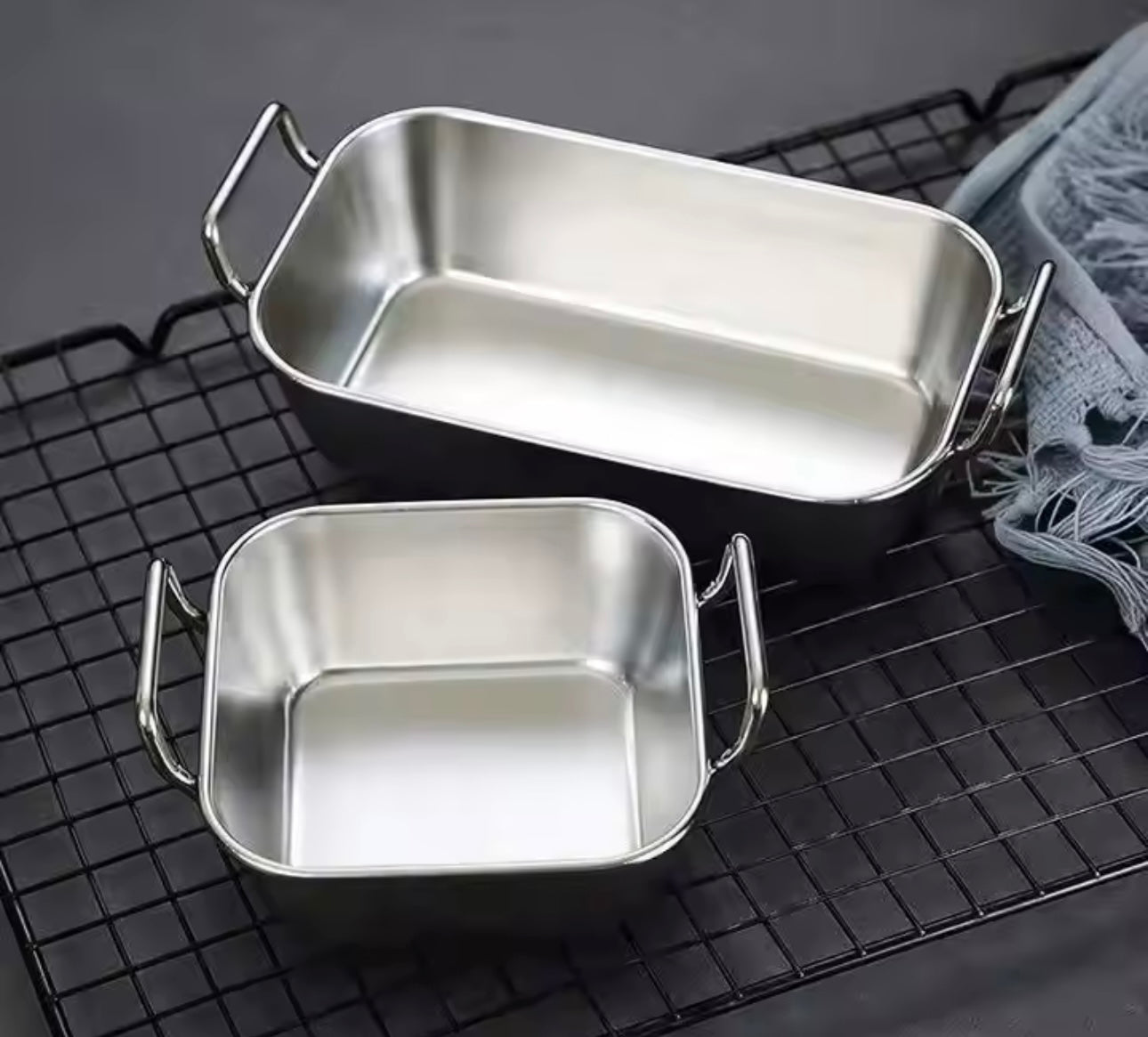 Stainless Steel Snack Serving Plate