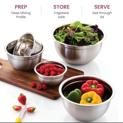 Stainless Steel Bowl Set 5pc Set