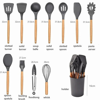 Silicone Utensil 12Pc Set