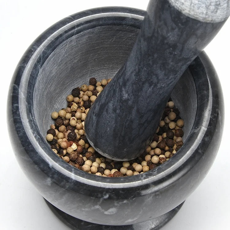 Marble Stone Garlic Mortar &amp; Pestle