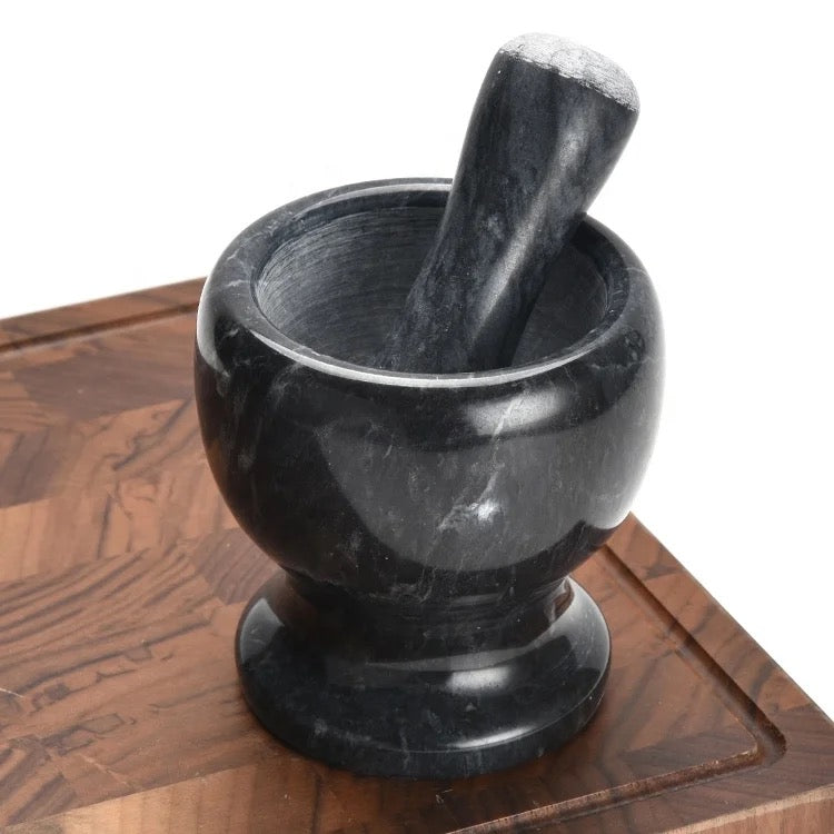 Marble Stone Garlic Mortar &amp; Pestle