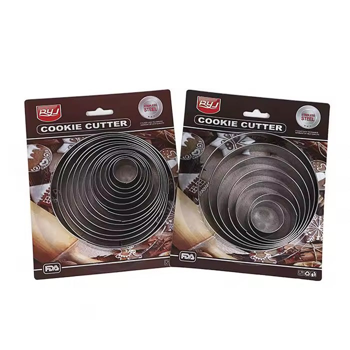 Round Dough Cutters 6Pc Set