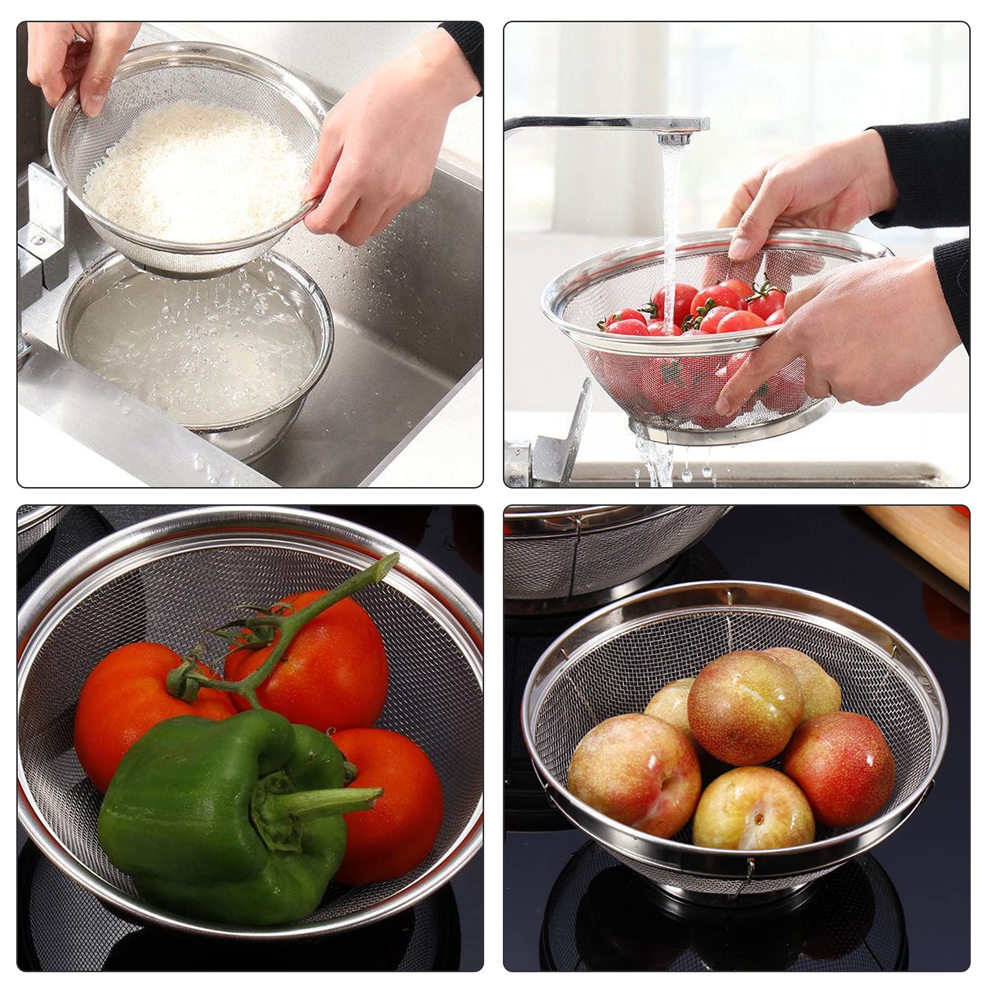 Stainless Steel Mesh Brim Basket