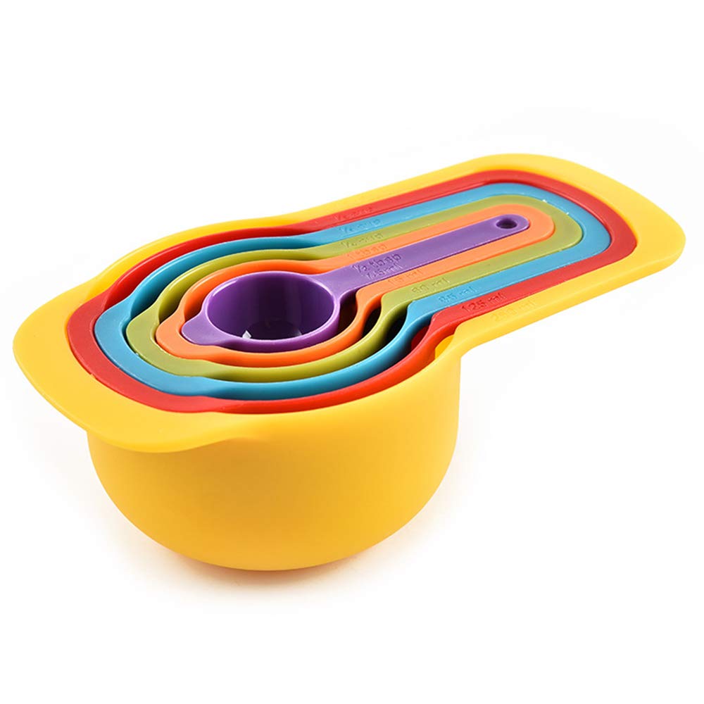 Plastic Stackable Measuring Cup &amp; Spoon Set