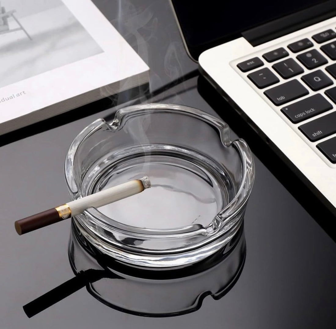Glass Round Ashtray