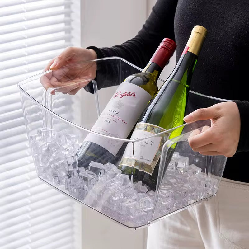 Acrylic Large Rectangular Ice Bucket