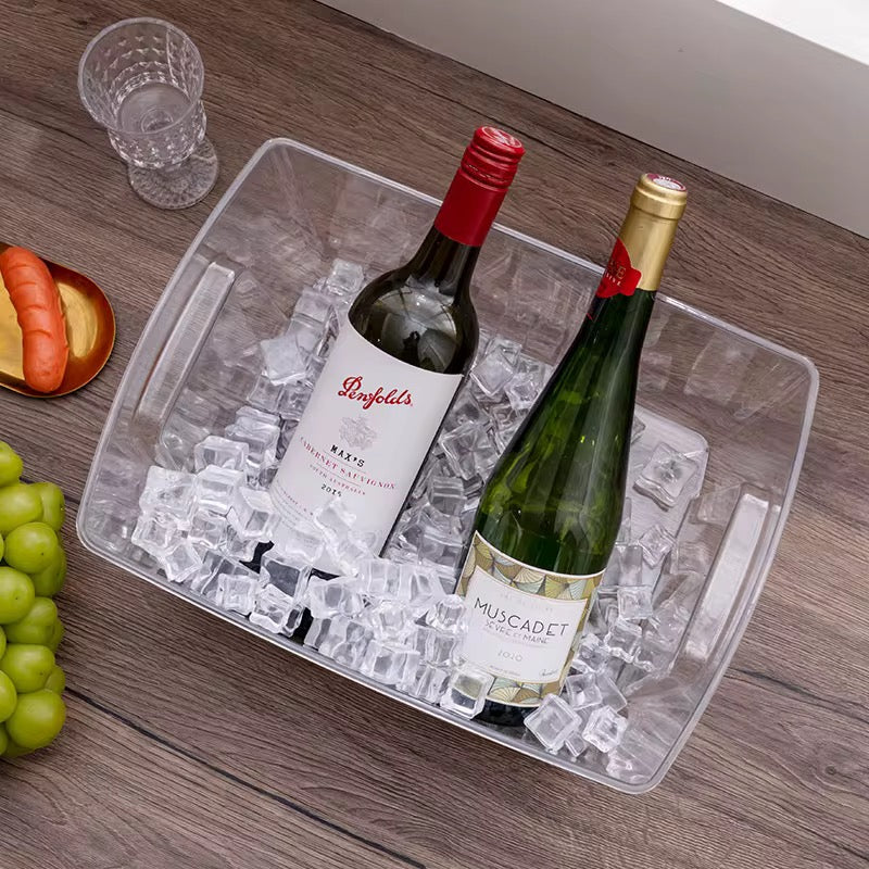 Acrylic Large Rectangular Ice Bucket