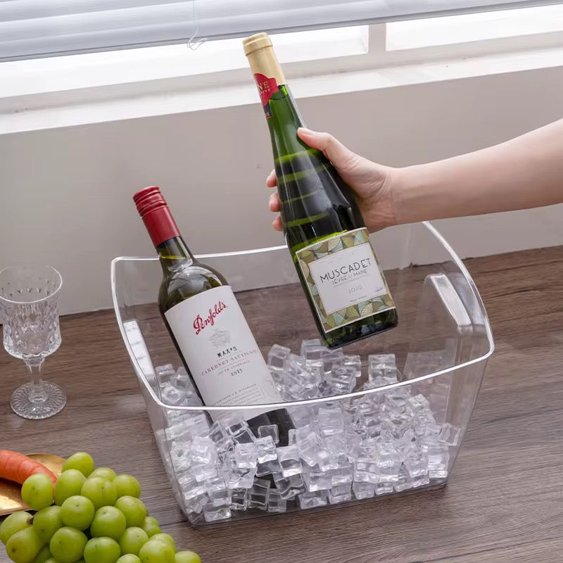 Acrylic Large Rectangular Ice Bucket