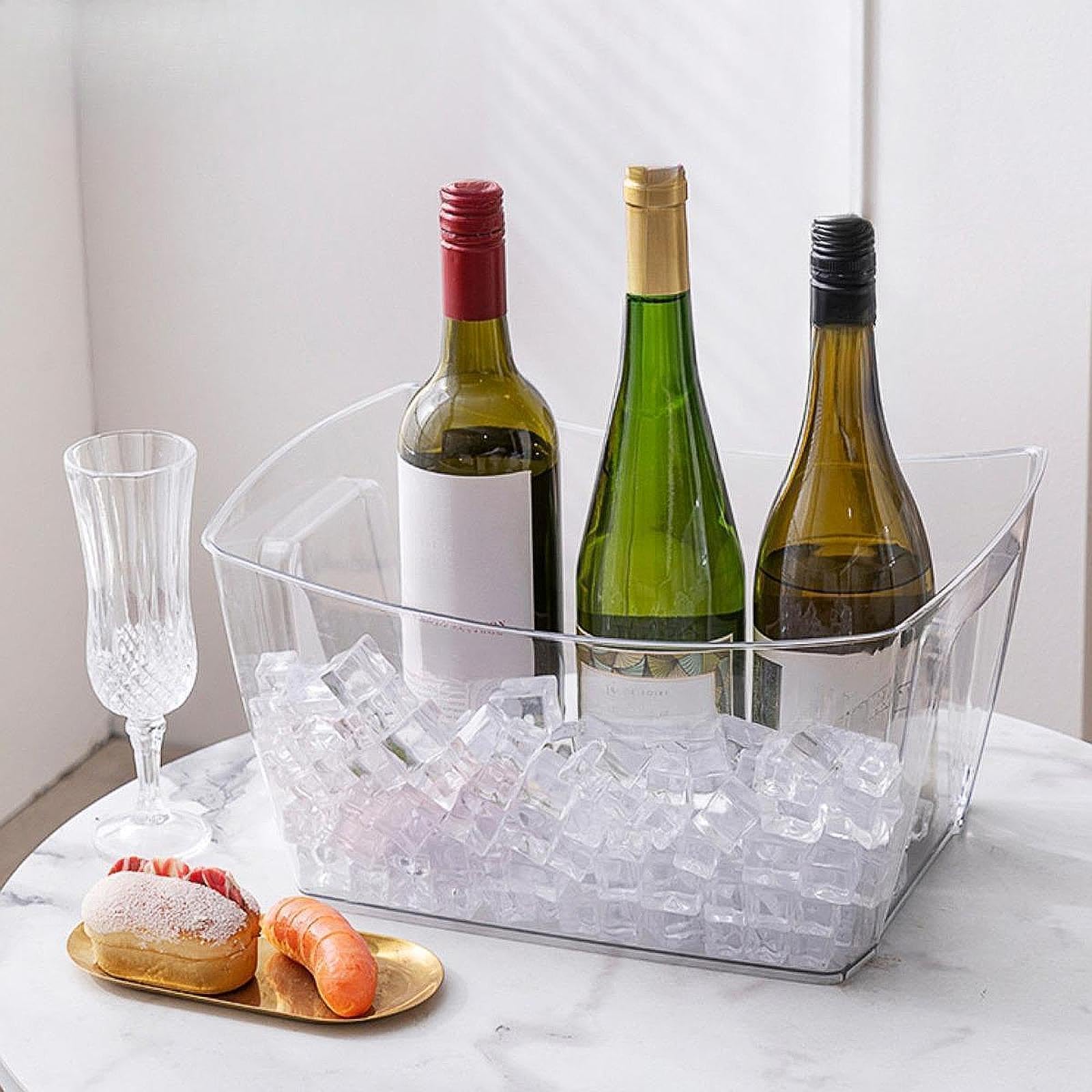 Acrylic Large Rectangular Ice Bucket