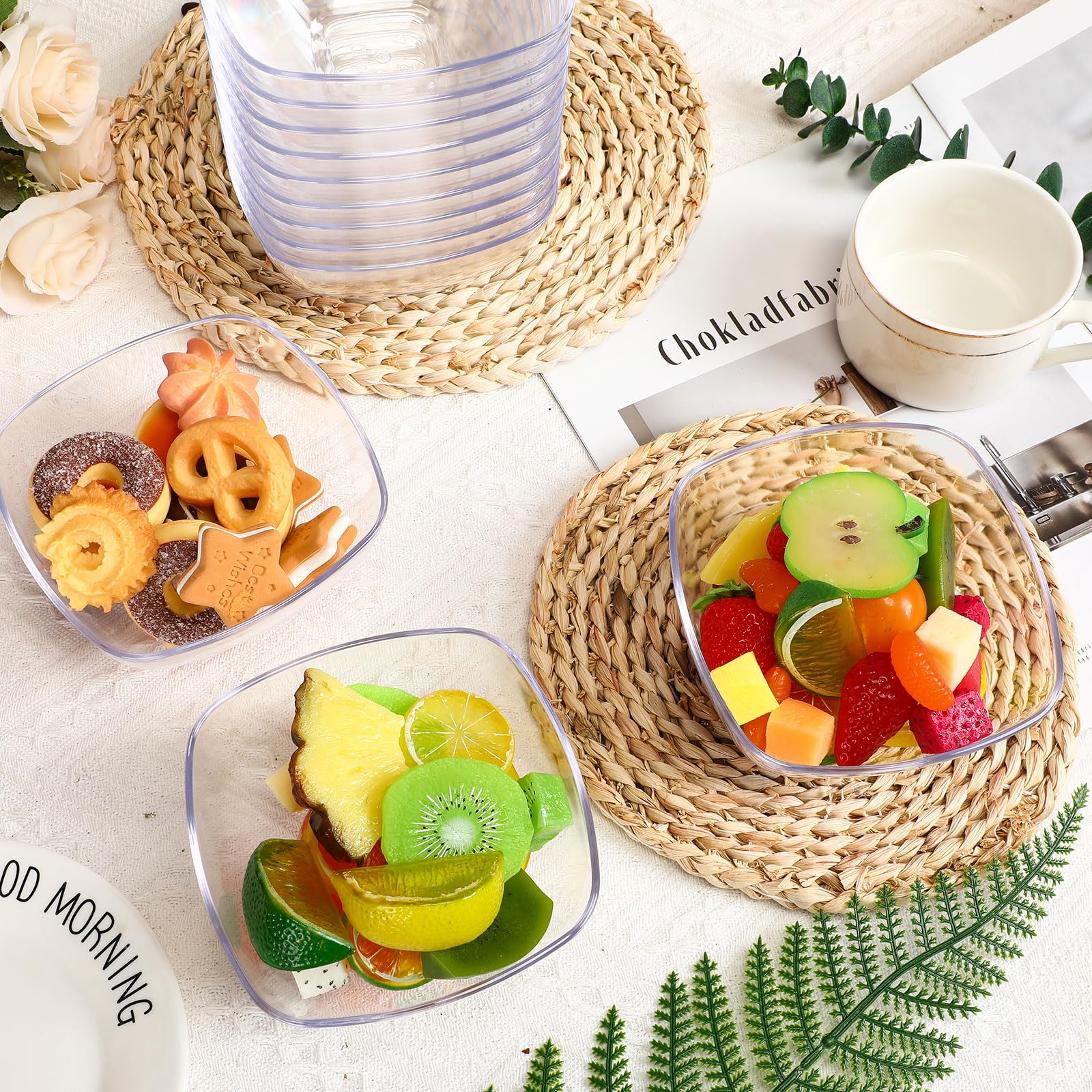 Plastic Snack Serving Cups 4pc Set