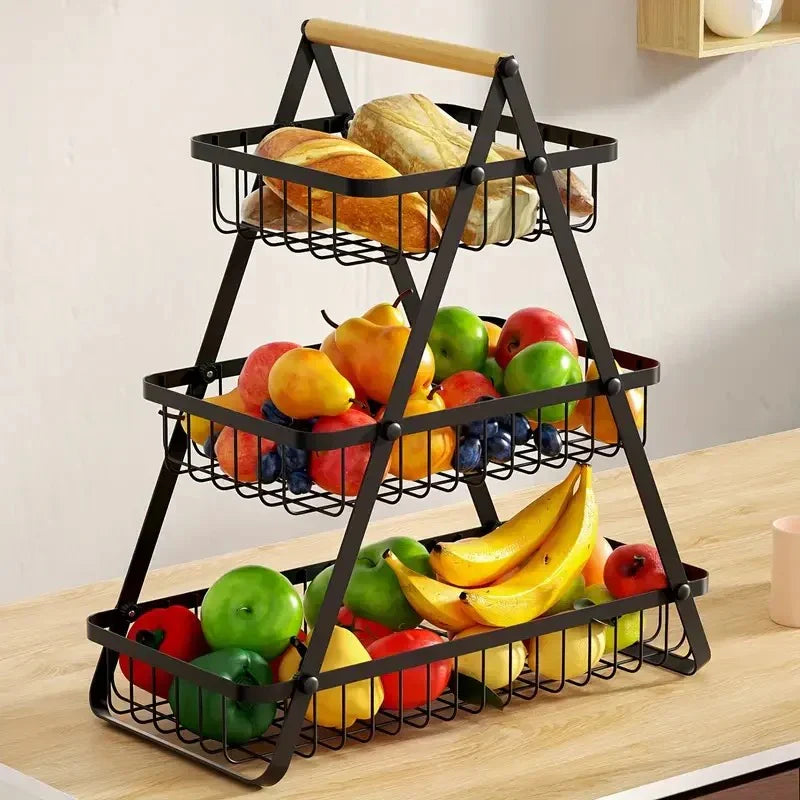 Three Tier Fruit Basket Organizer