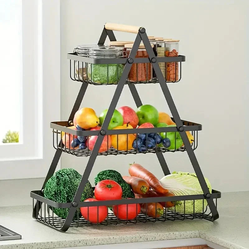 Three Tier Fruit Basket Organizer