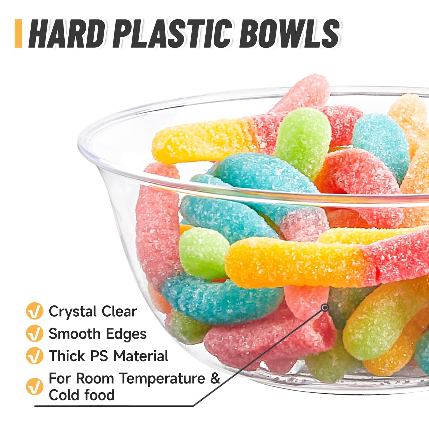 Plastic Snack Serving Cups 4pc Set